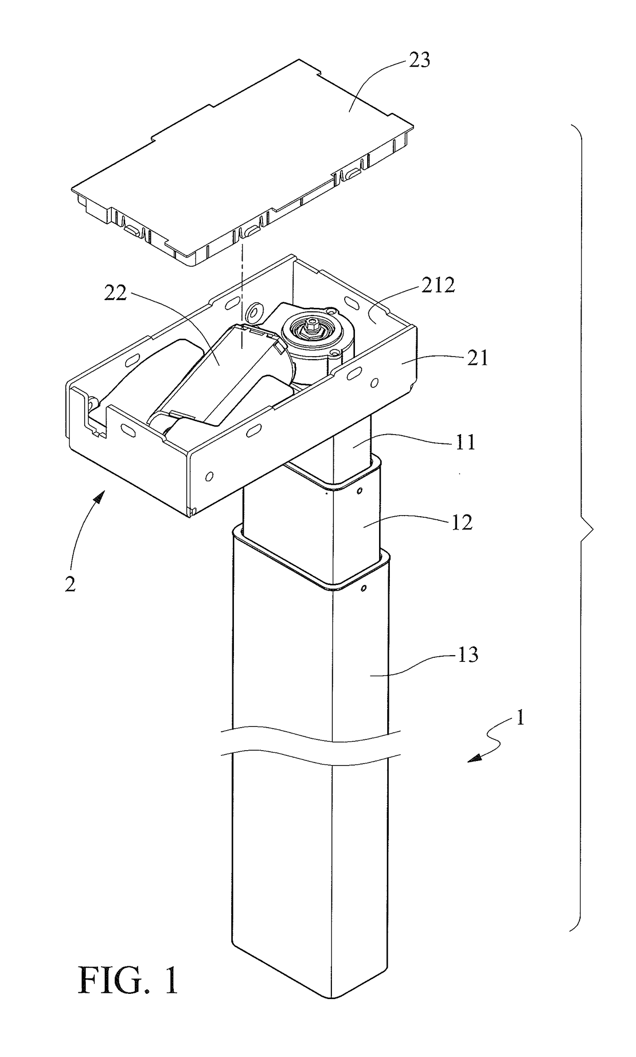 Self-Driving Telescopic Post