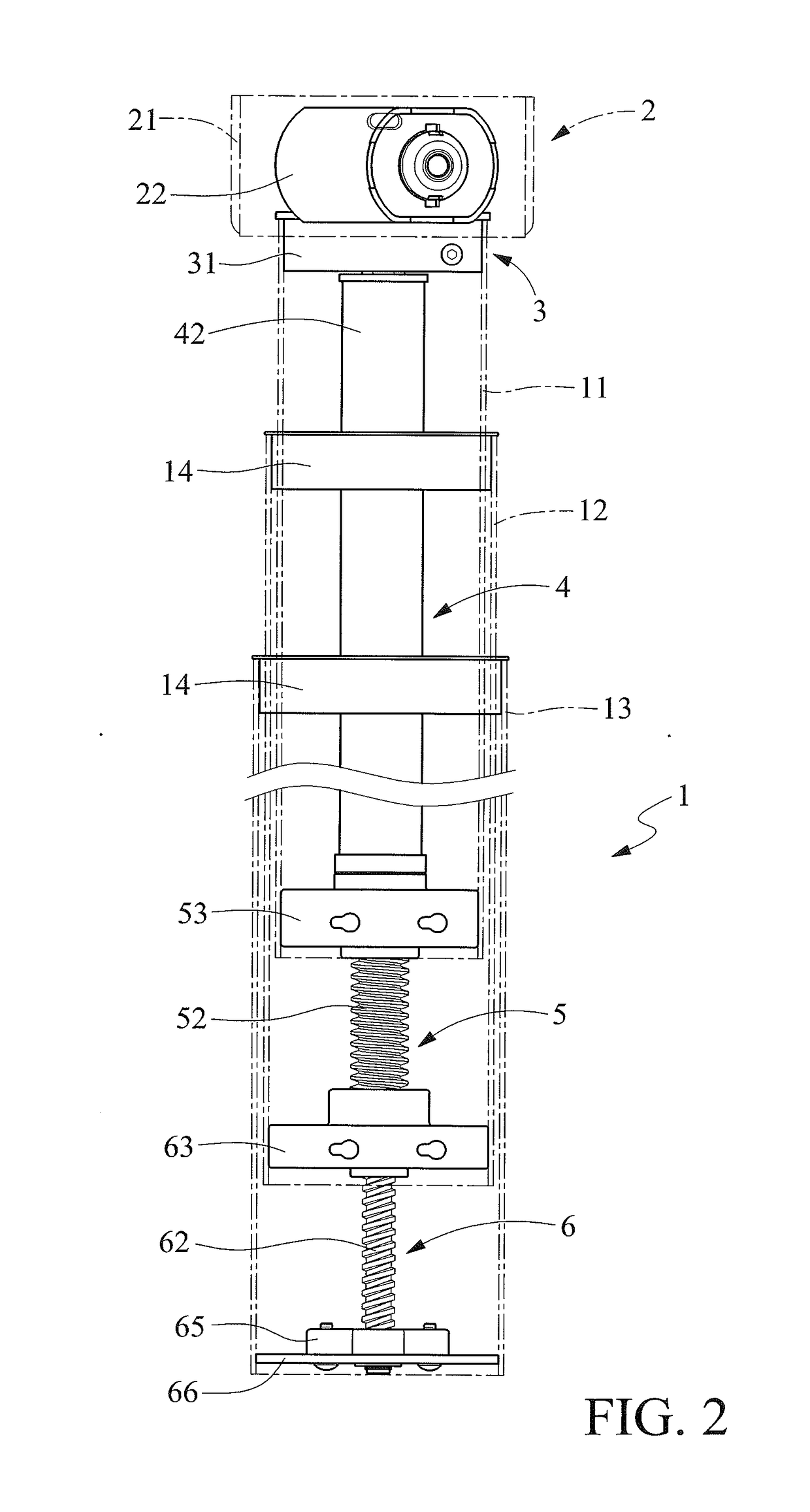 Self-Driving Telescopic Post