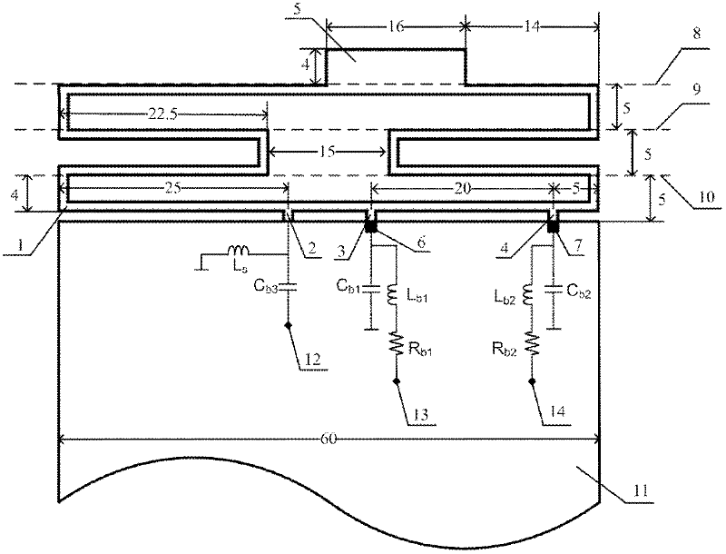 Built-in loop antenna of mobile phone with reconfigurable short circuit point