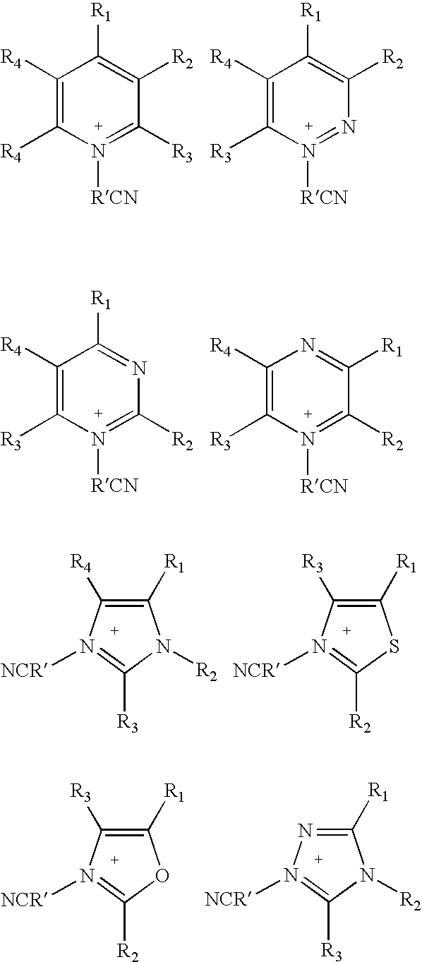 Ionic Liquids Based on Imidazolium Salts Incorporating a Nitrile Functionality