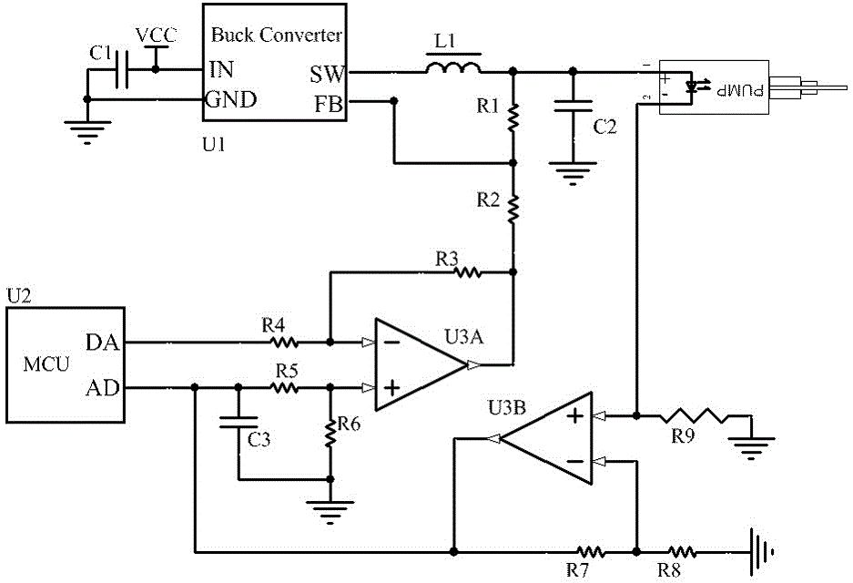 Driving method and driving circuit of laser, and application of driving circuit in pump laser