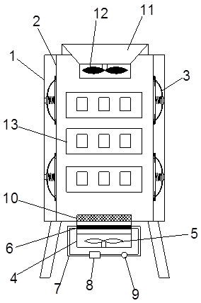 Logistics electric power protection device of underground pipe gallery