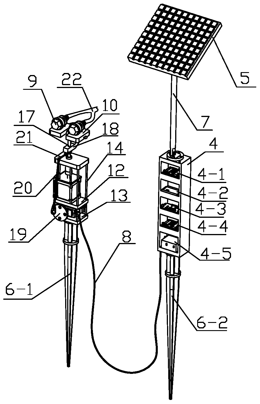 Water-saving irrigation device and method applicable to irregular region