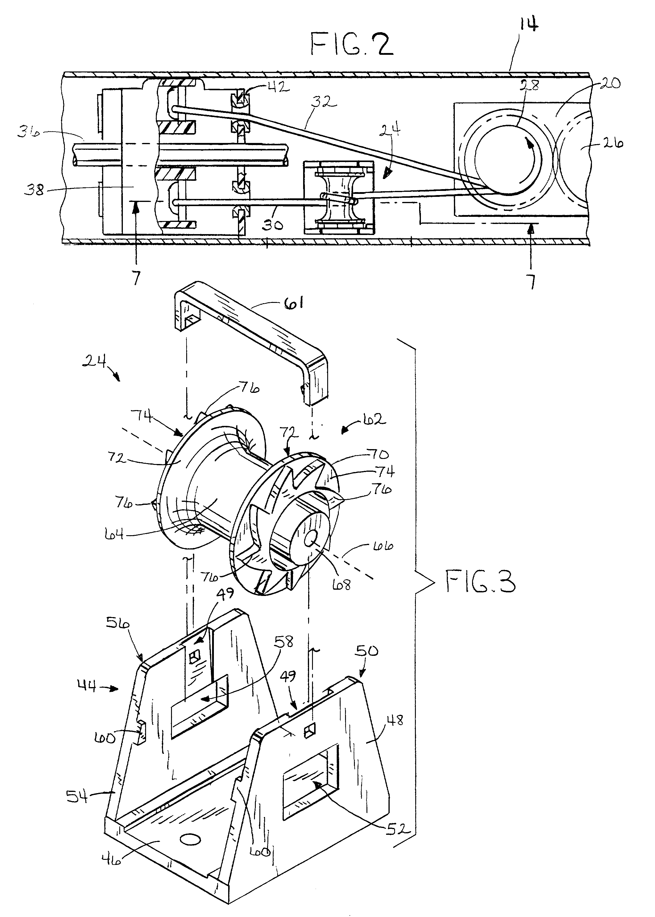 One-way tensioning mechanism for cordless blind