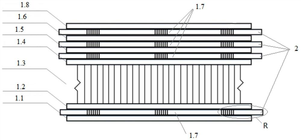 Smart cellular composites based on ultra-low reflectivity FBG array sensors