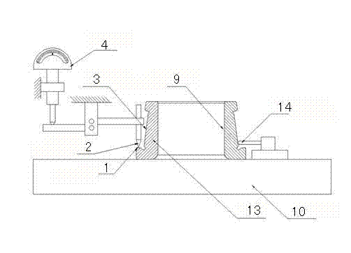 A method and device for measuring the height of the large rib of the inner ring of a tapered roller bearing