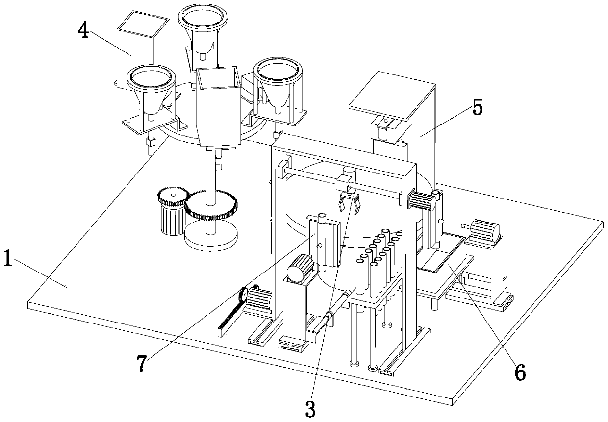 Automatic production line for mixed type active carbon sampling tube