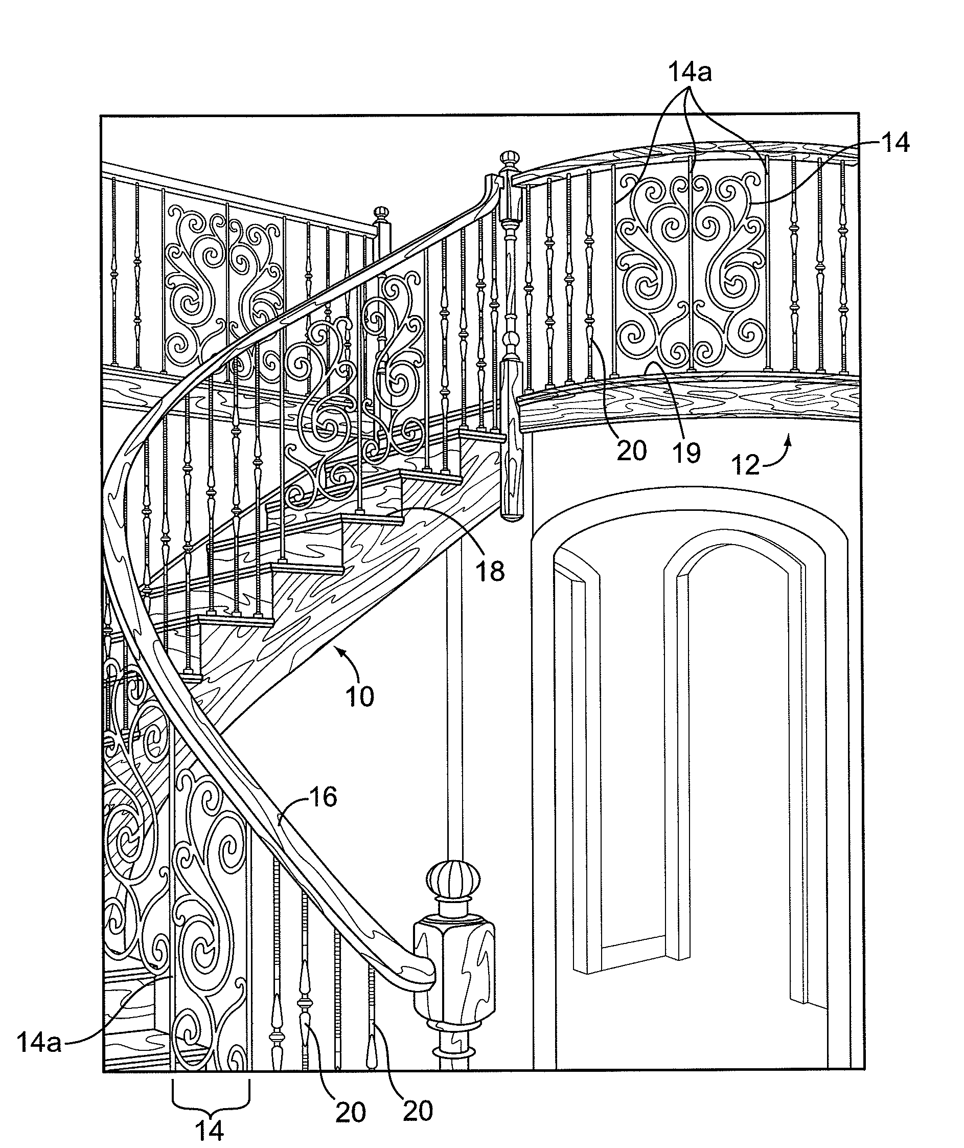 Panels for use in staircases, gates, fences and balconies and the method of making panels therefore