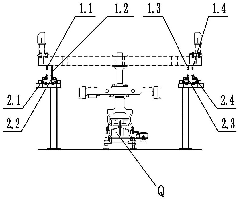 Automatic selection system for trolley running path