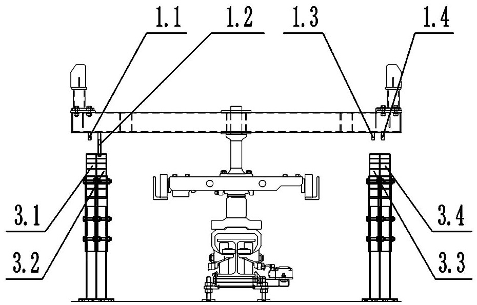 Automatic selection system for trolley running path