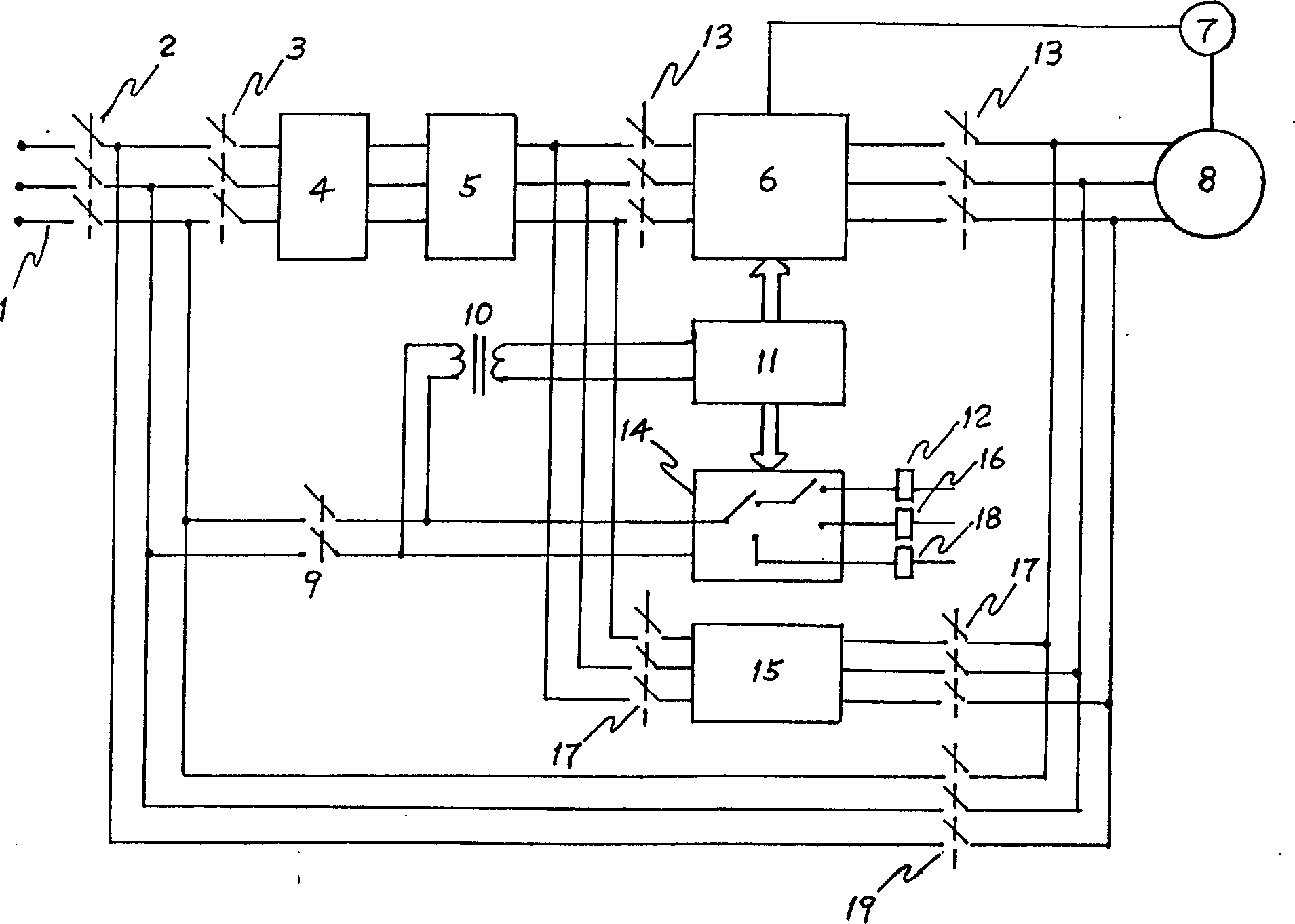 Intelligent driving device for oil field pumping unit