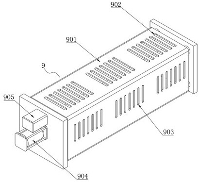 A kind of warp knitting machine with floating fiber filter mechanism