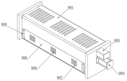 A kind of warp knitting machine with floating fiber filter mechanism