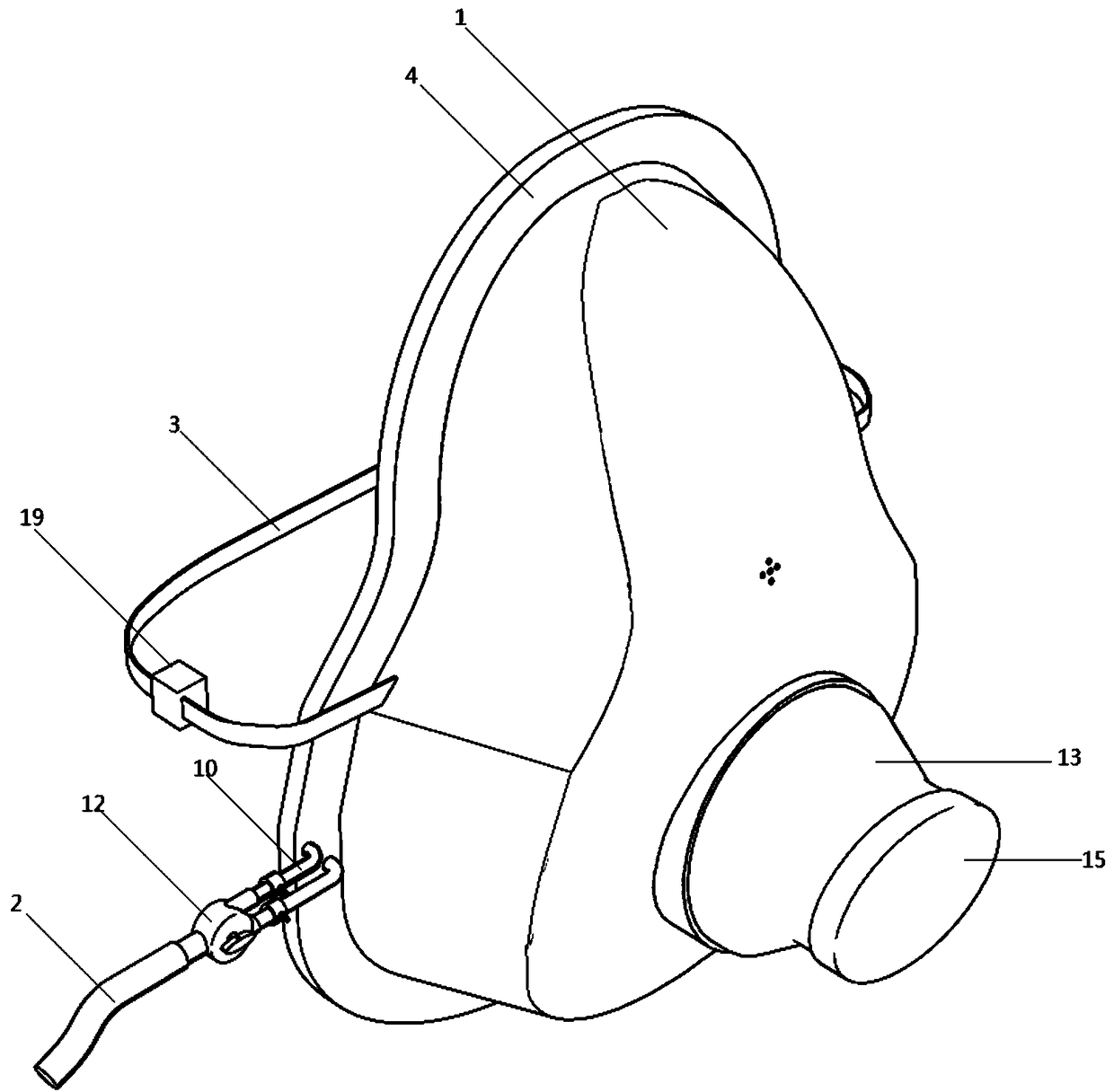 Multifunctional non-invasive ventilator mask