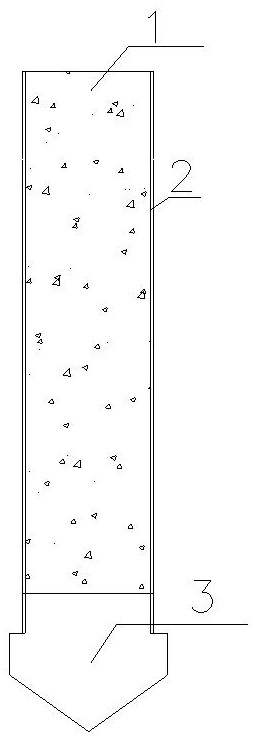 Concrete drainage pile with annular reinforced permeable sleeve and pile forming method