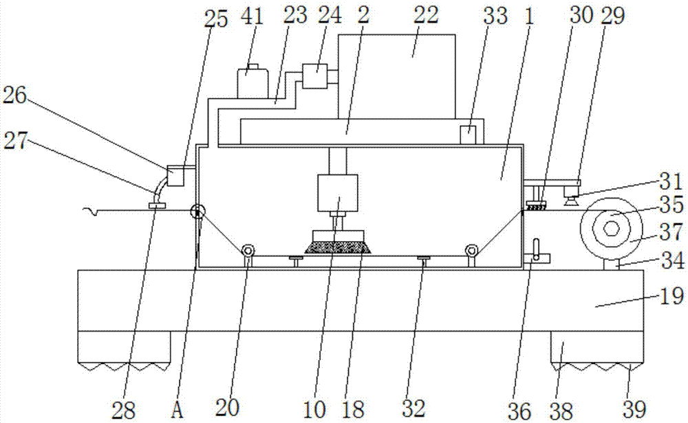 Weftless cloth cleaning device having good cleaning effect