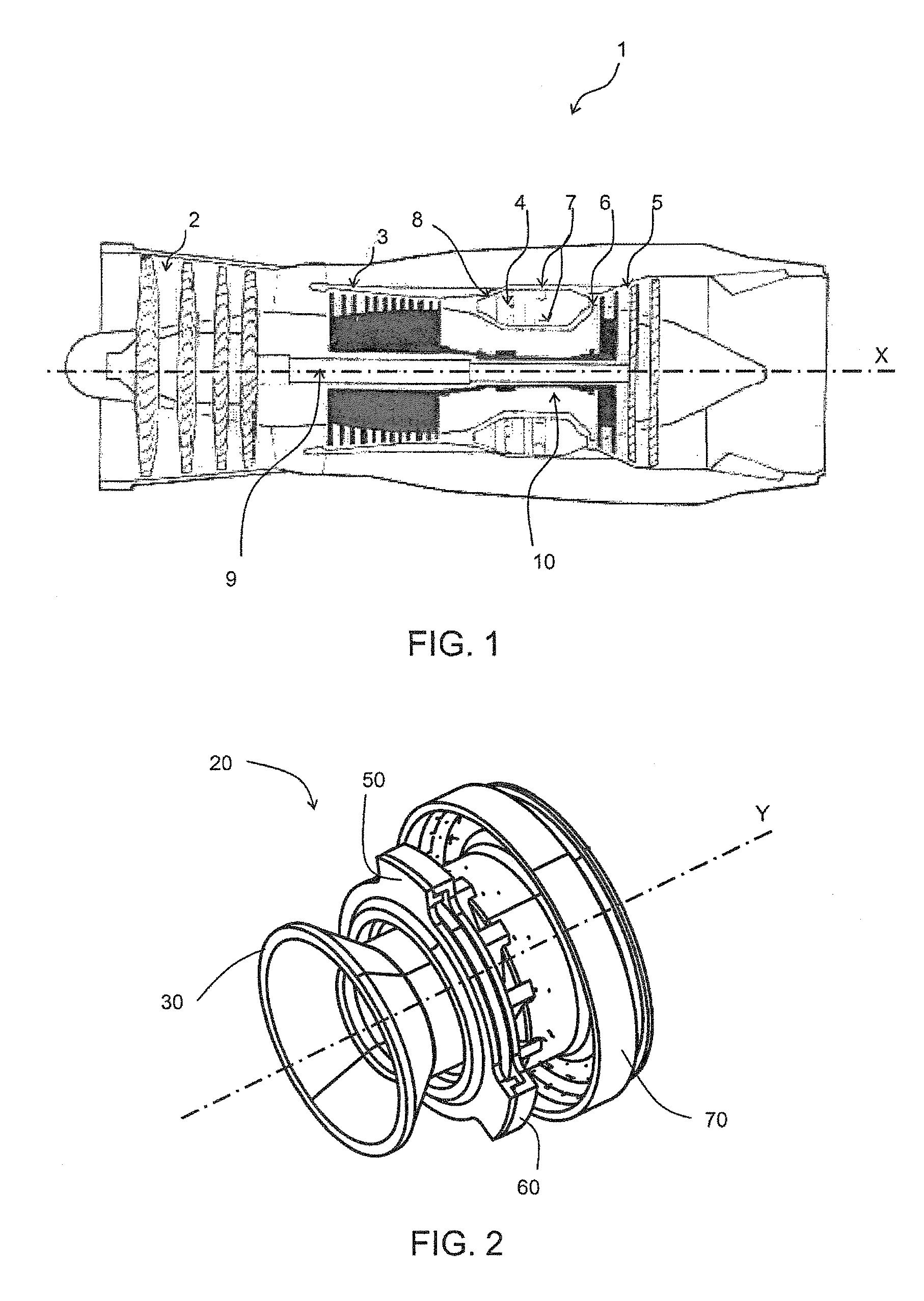 Device for injecting a mixture of air and fuel, and combustion chamber and turbomachine provided with such a device