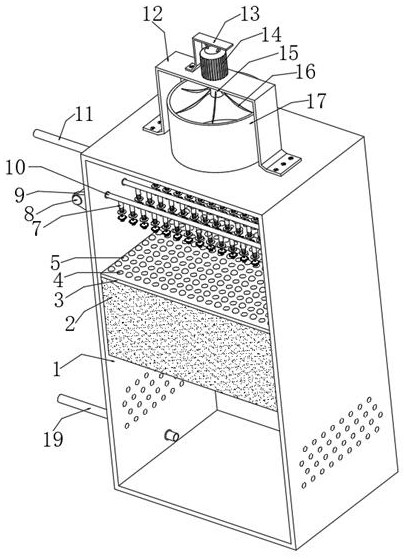 A water-saving cooling tower for the production of mixed aromatics