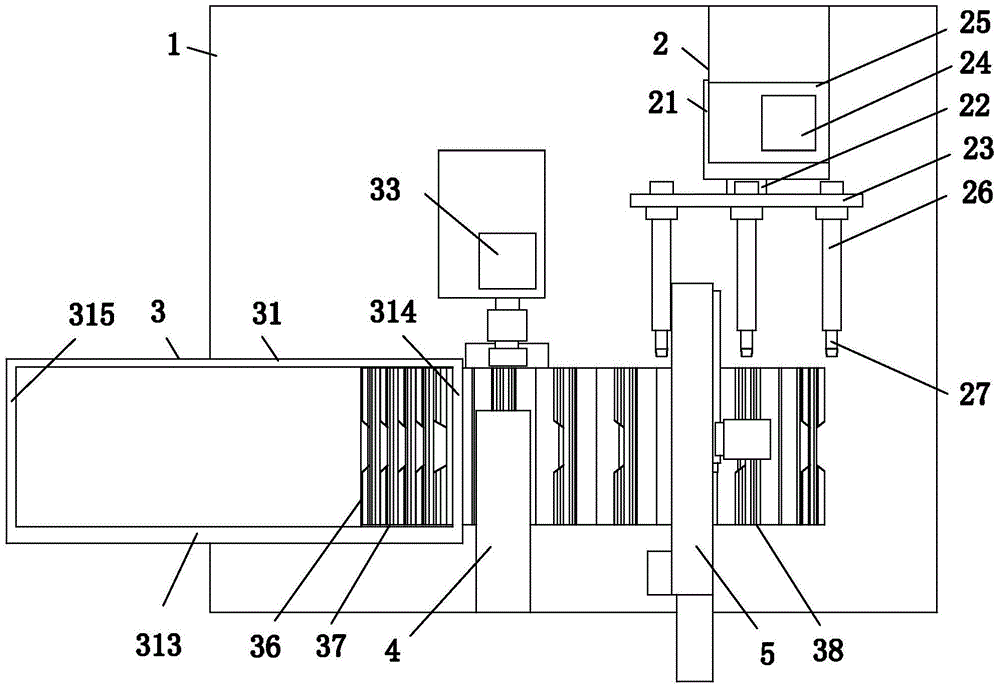 Orientation device and method for yarn core-embedded tapered outer tube