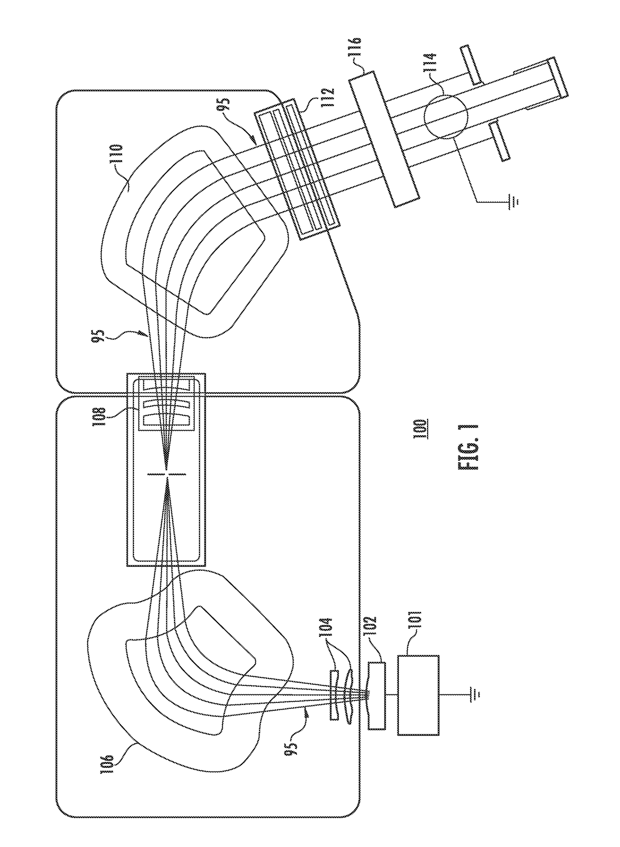 Inductively coupled plasma flood gun using an immersed low inductance FR coil and multicusp magnetic arrangement