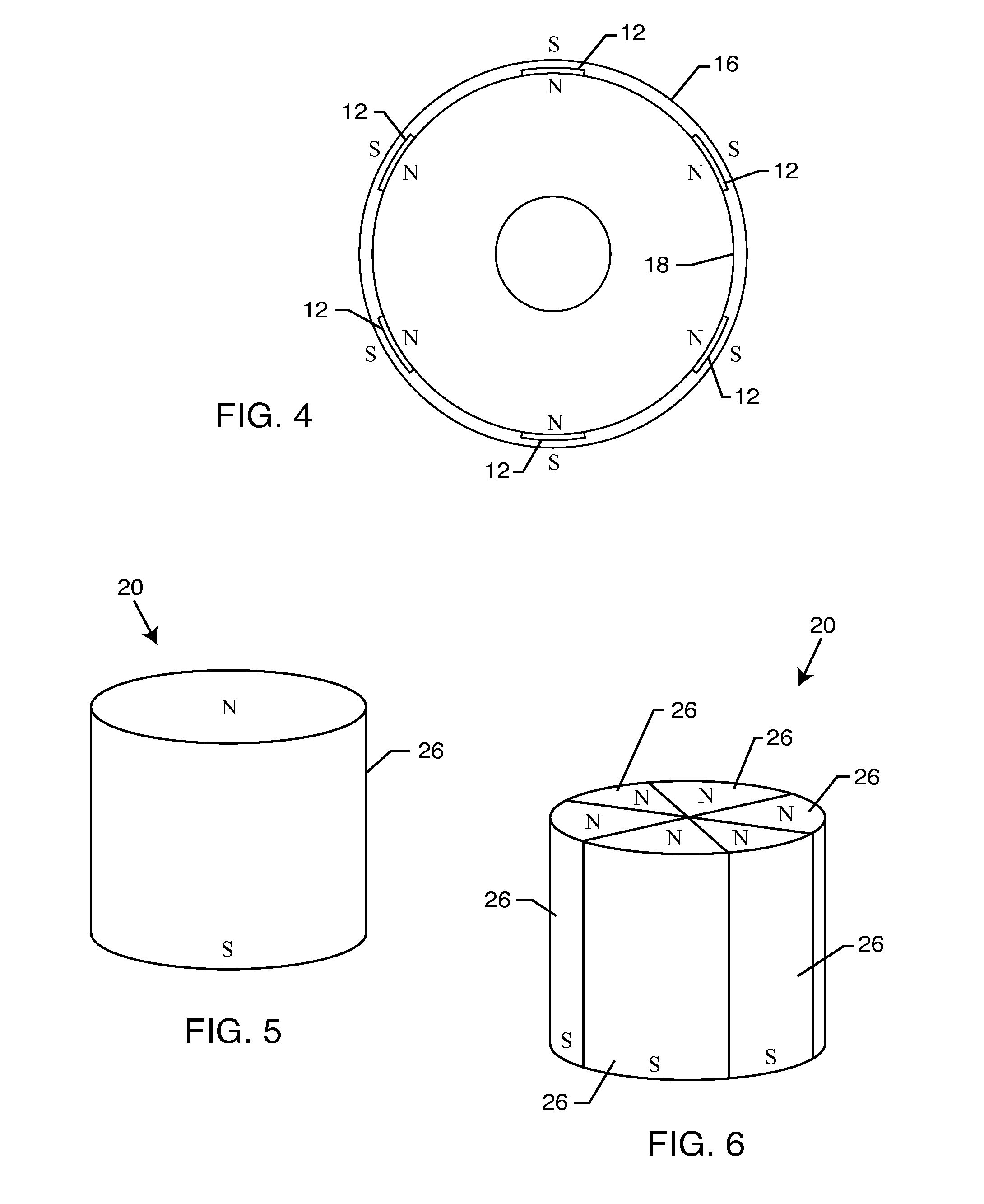 Permanent magnetic male and female levitation supports