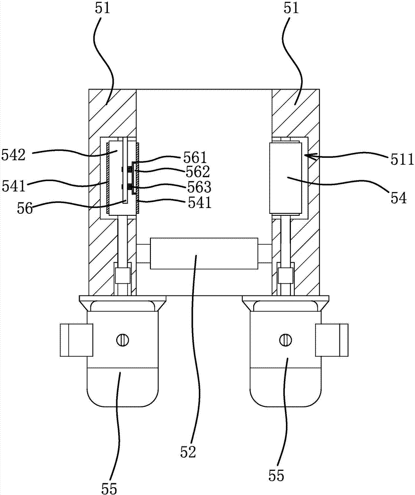 Rust removing device for scaffold steel pipe