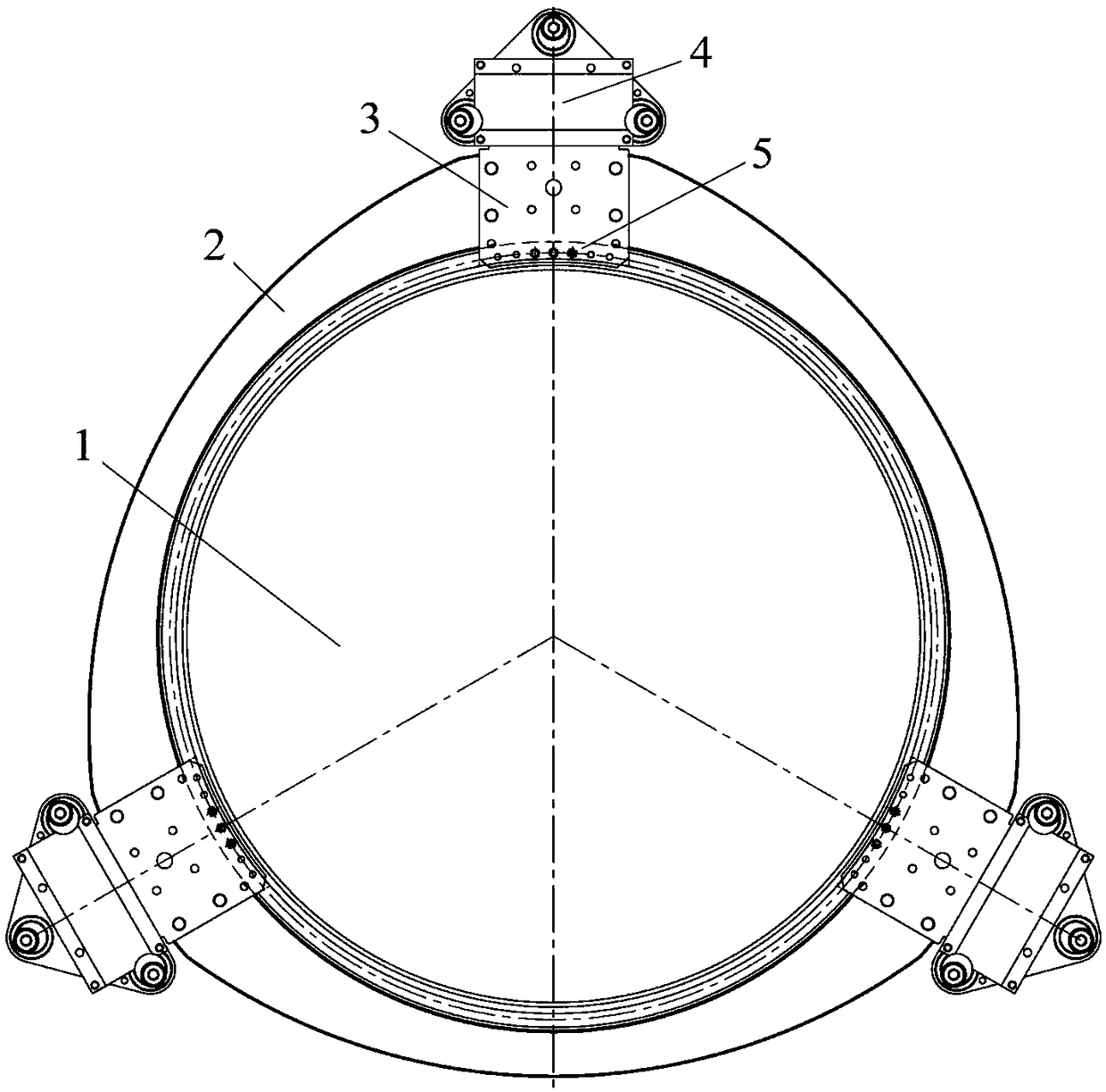 Reflector support and fixing method