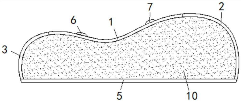 Argil particle pillow capable of reducing cervical spondylosis and manufacturing method thereof