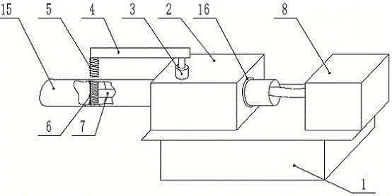 Lamp pole processing device