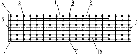 Girder drilled template tooling and steel box bond beam drilling method