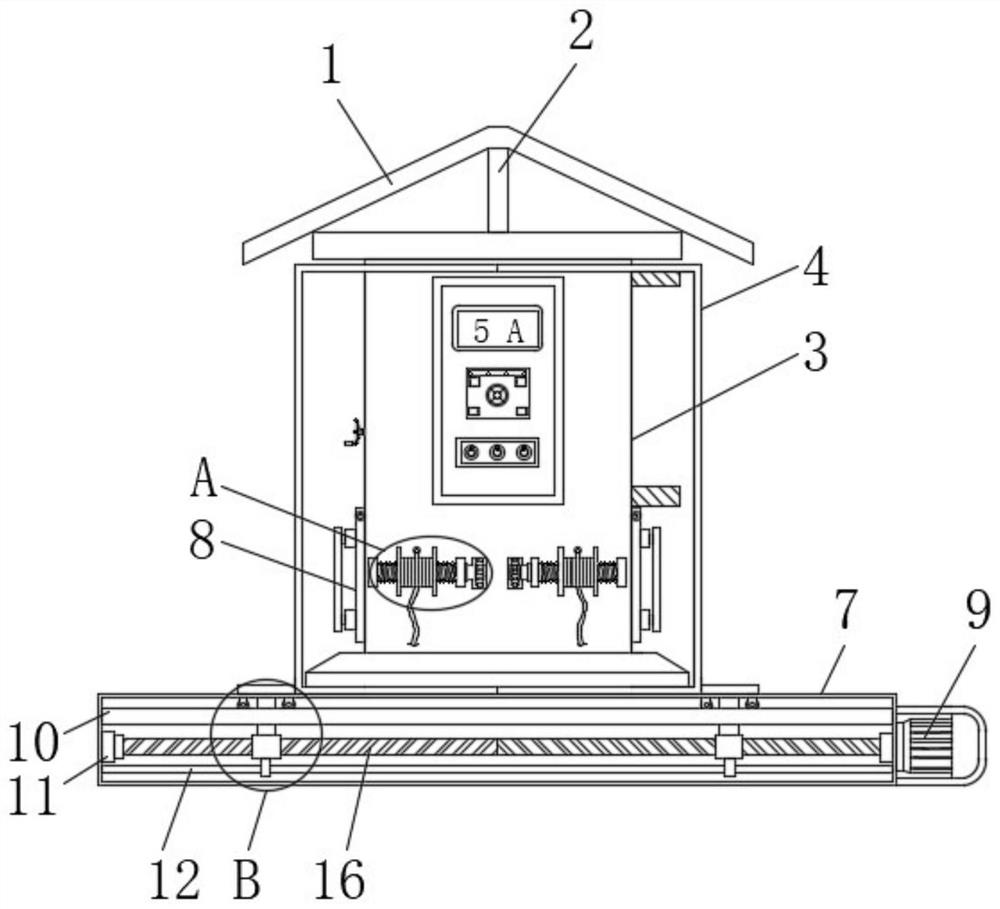 New energy charging pile capable of being stored and protected