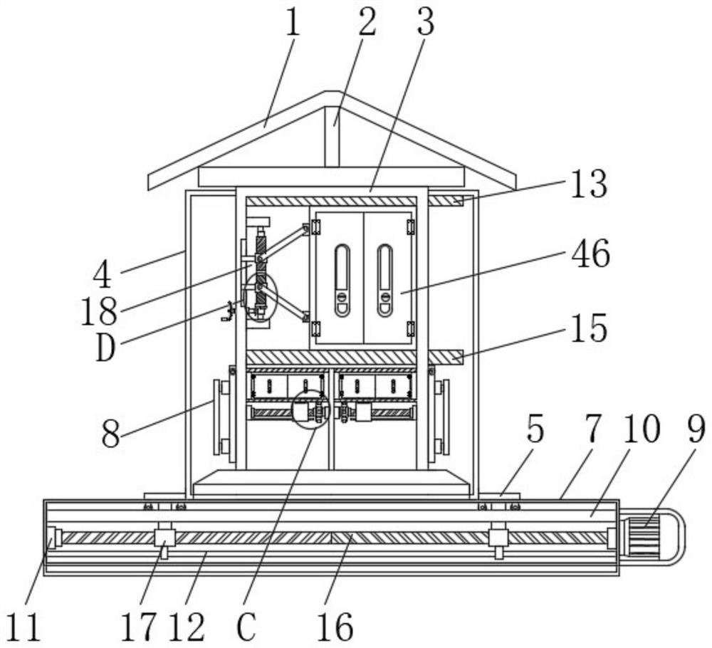 New energy charging pile capable of being stored and protected