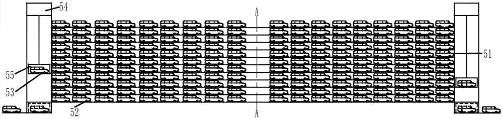 Two-column and N-row inner drive spherical wheel type tower type three-dimensional garage