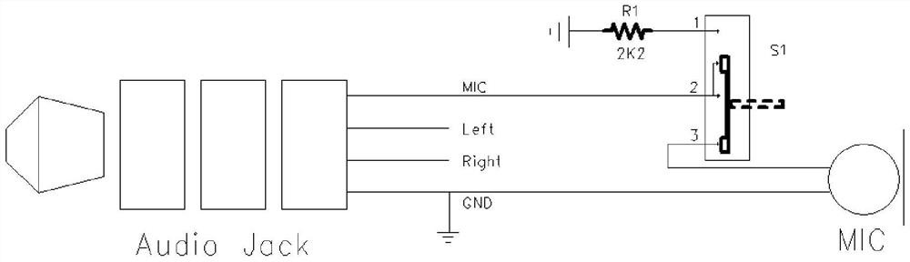 Mute circuit and method for microphone on earphone