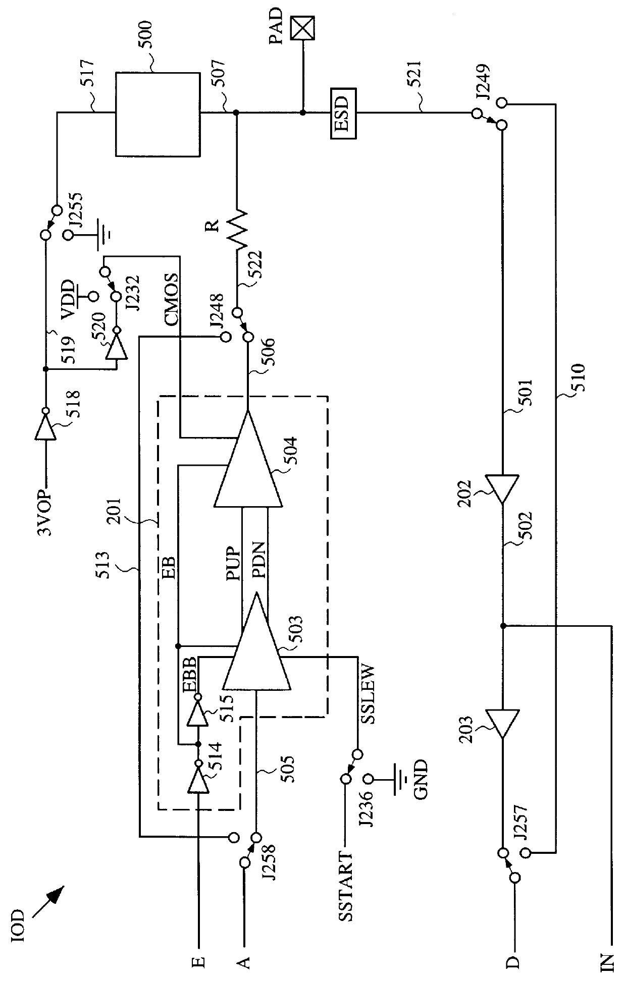 Programmable I/O cell with dual boundary scan