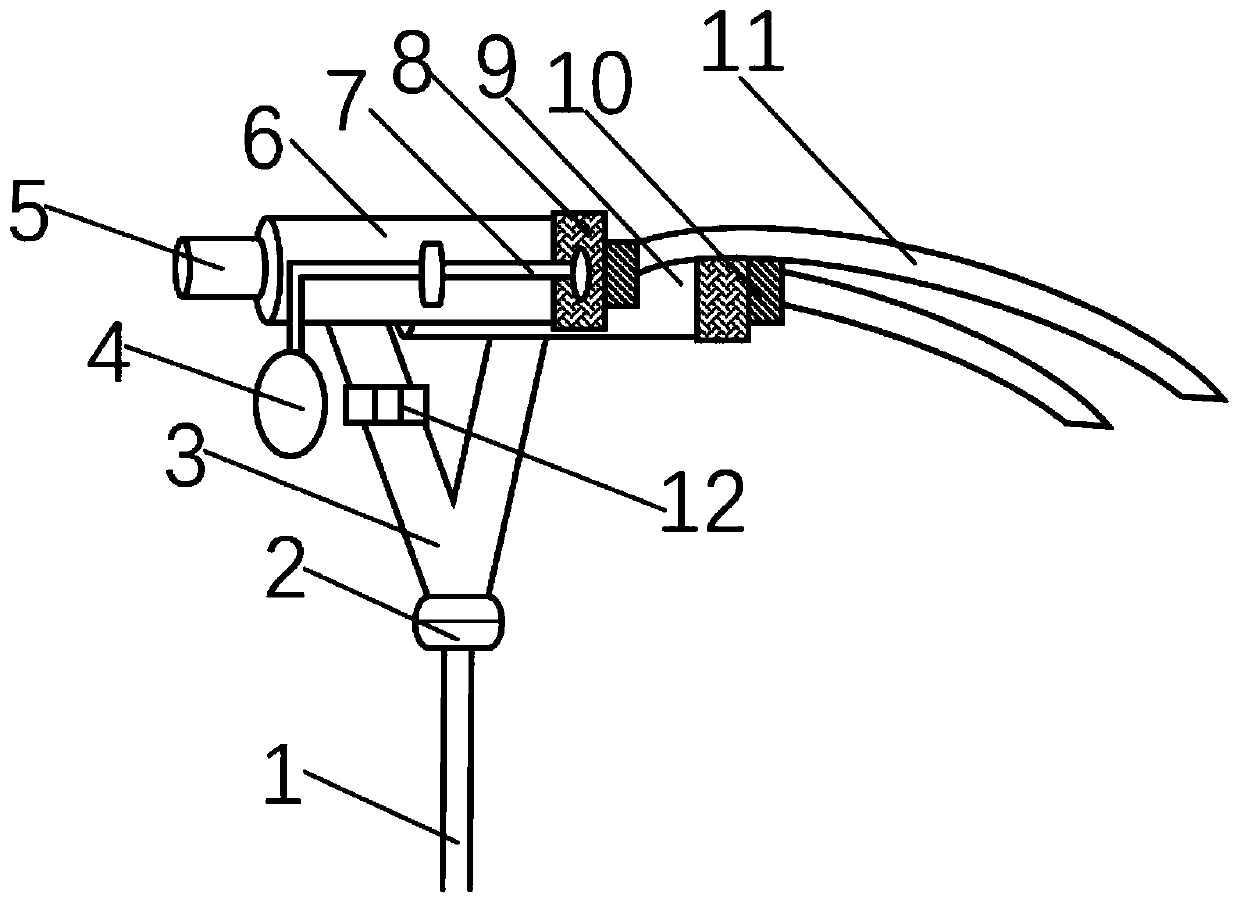 Application of tracheal intubation device for monitoring nasopharynx body temperatures