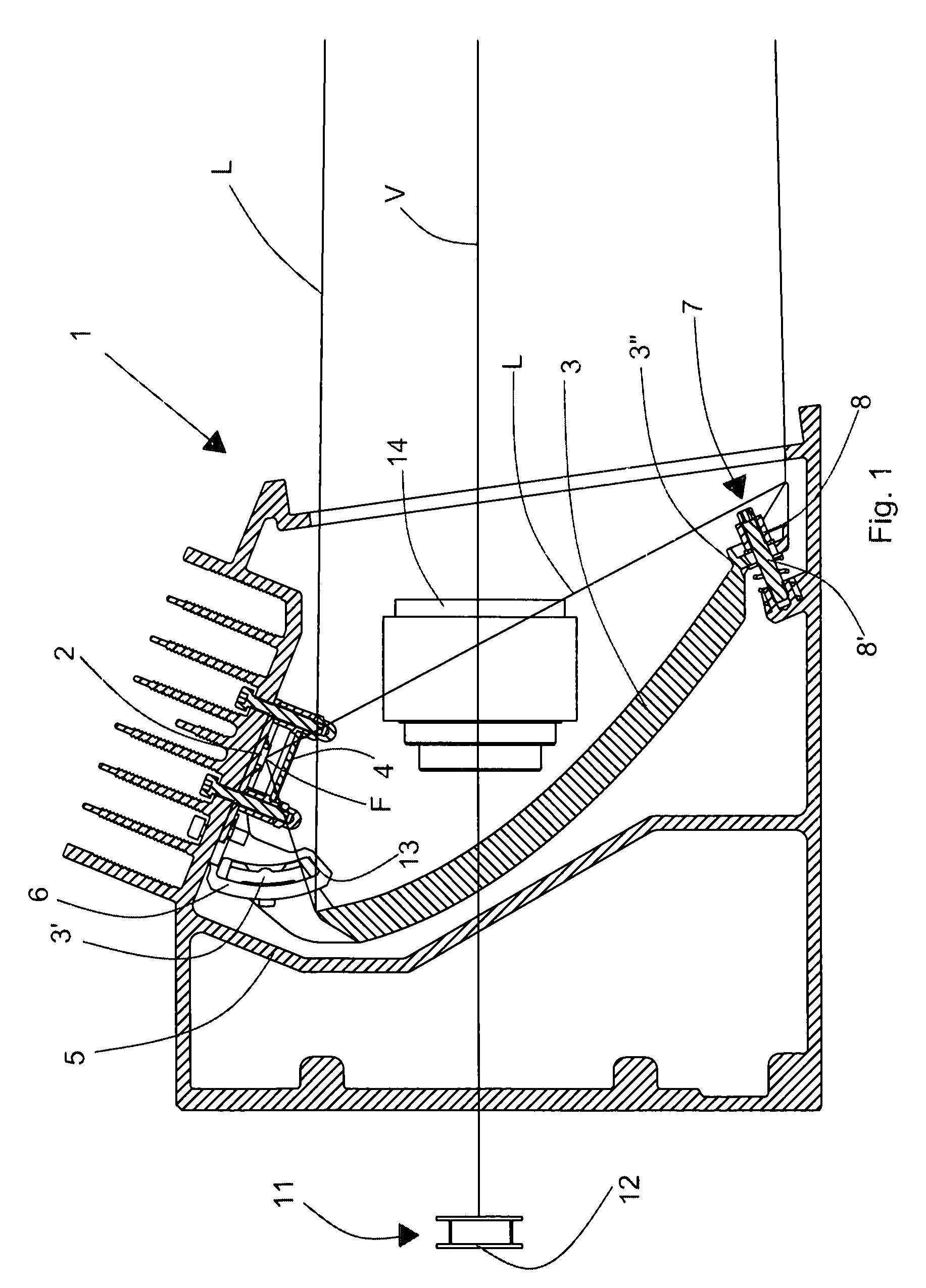 System for automatically acquiring optically coded information, illuminator for said system and method for aligning with each other optical components of the system