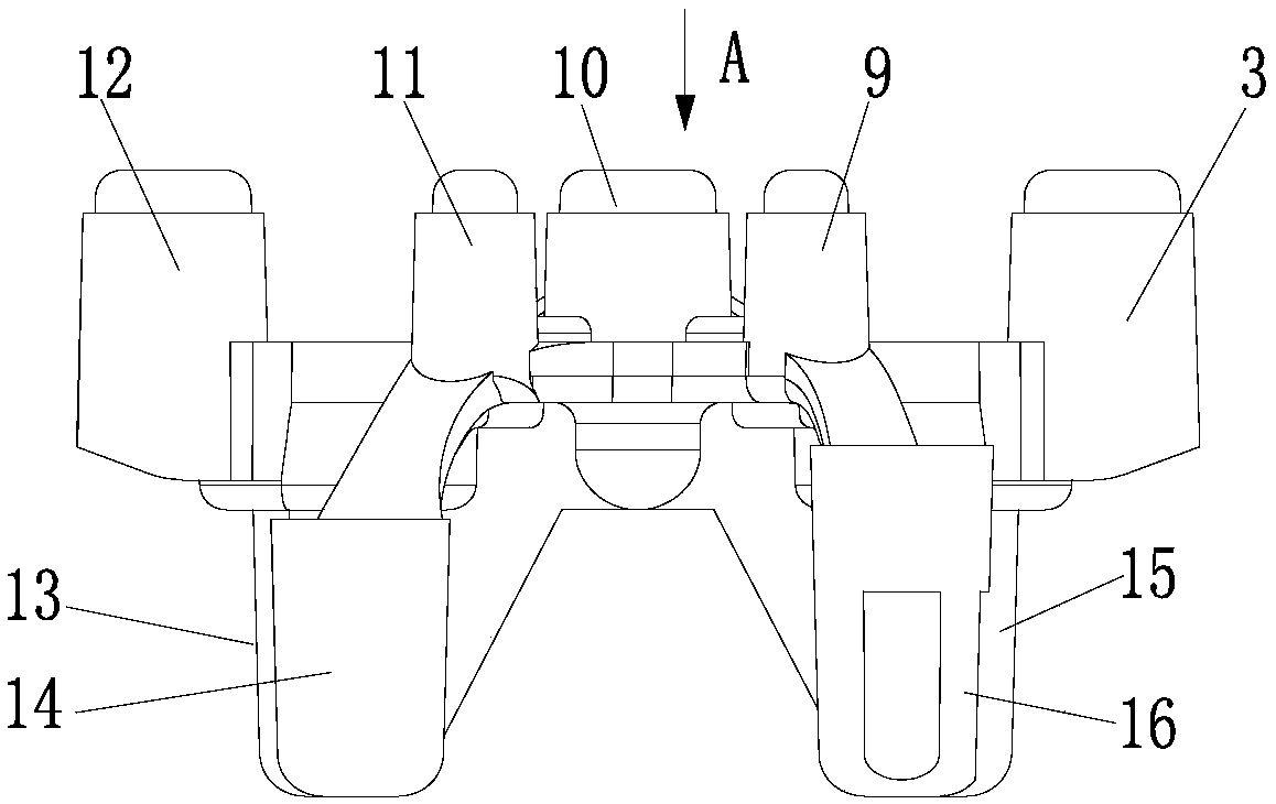 Gas distribution system of engine, and engine