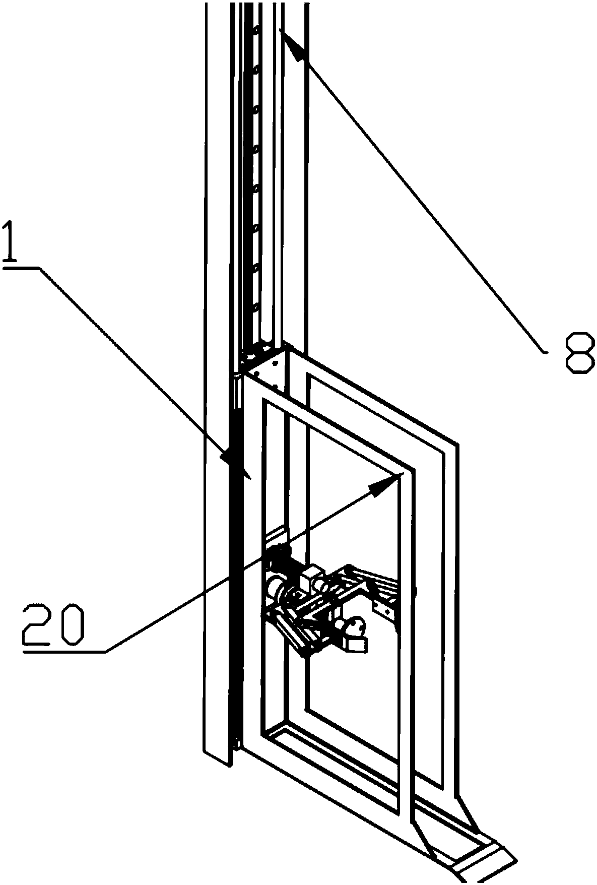 Upright type bicycle convenient and fast parking device