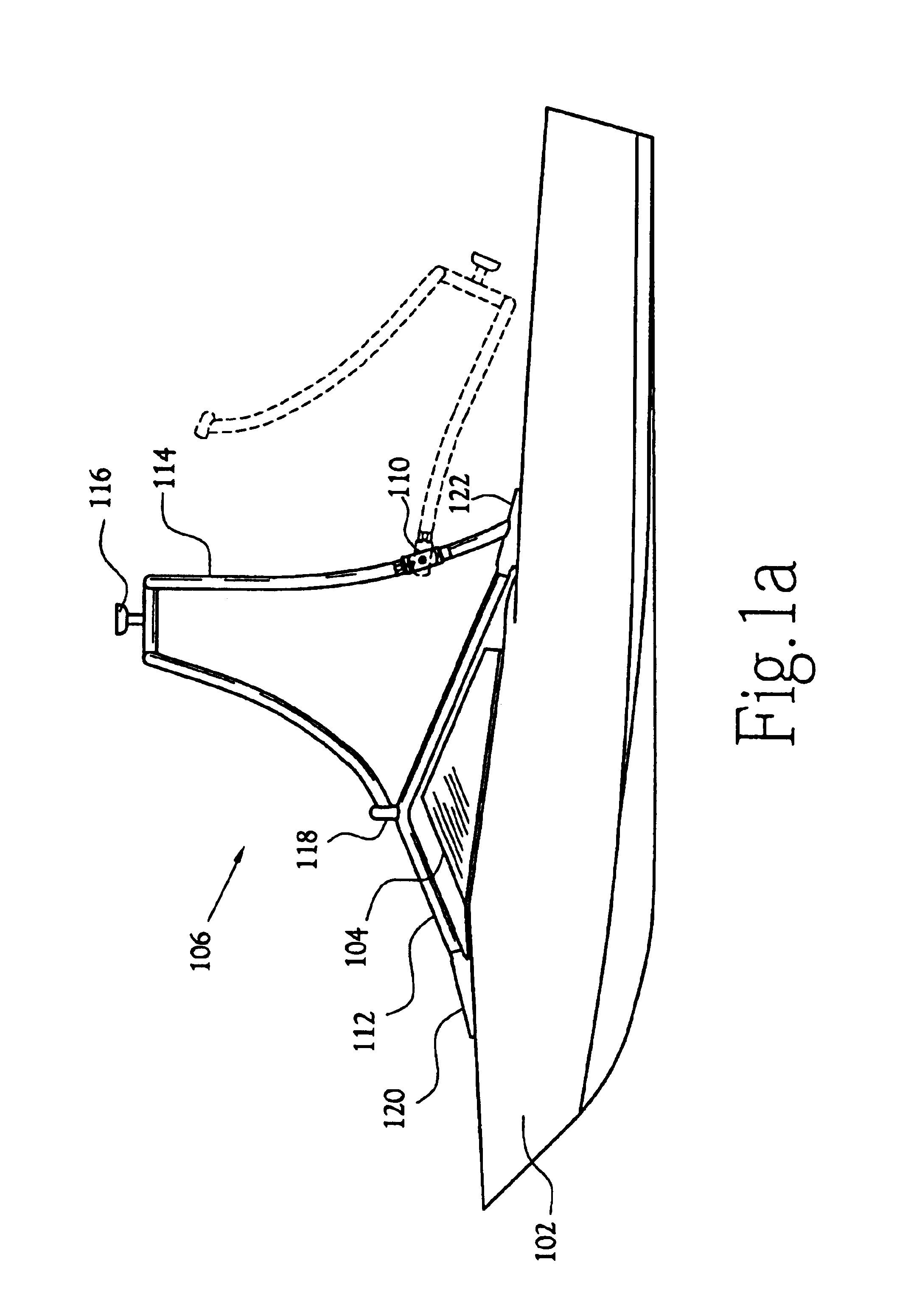 Boat tower hinge and footer assembly