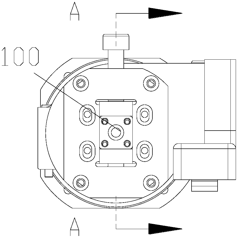 Linear light source and line scanning camera colinear adjusting device