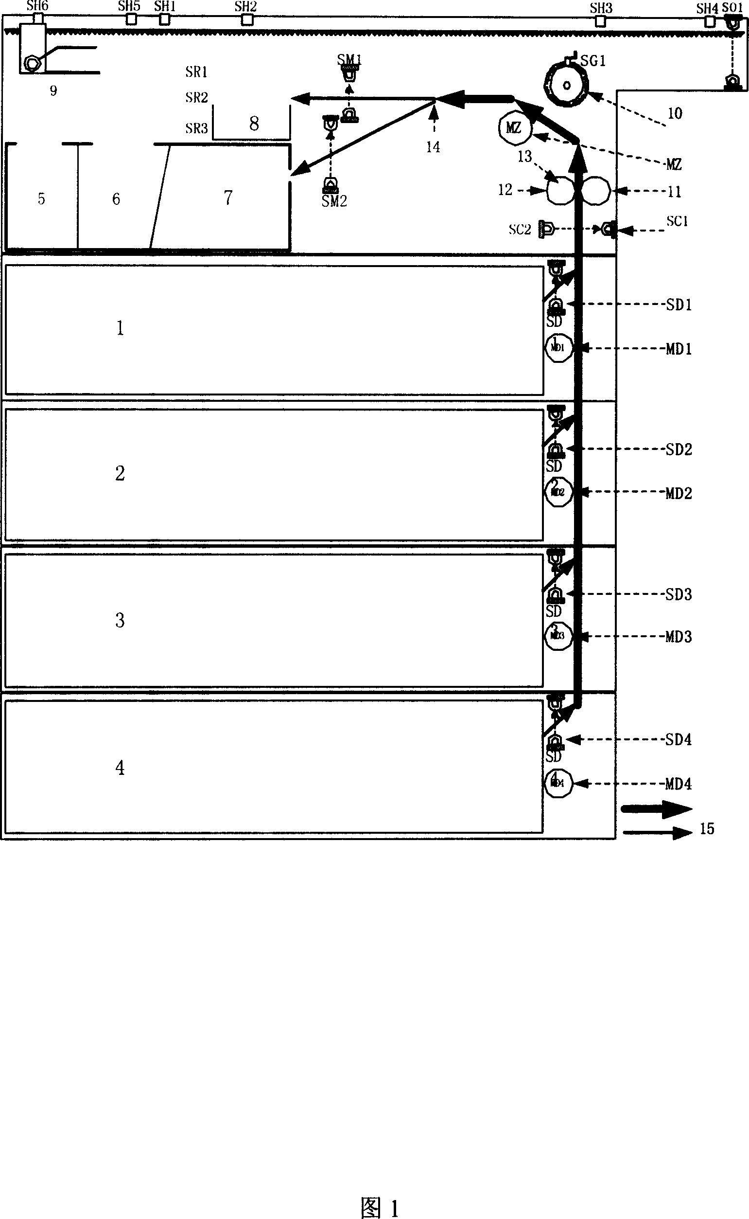 ATM delivery banknote module control system device