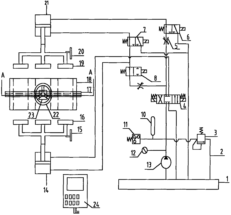 Sample preparing and demoulding integrated instrument