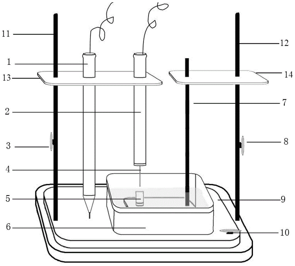 A research device and method for electrochemical corrosion behavior in spray splash zone