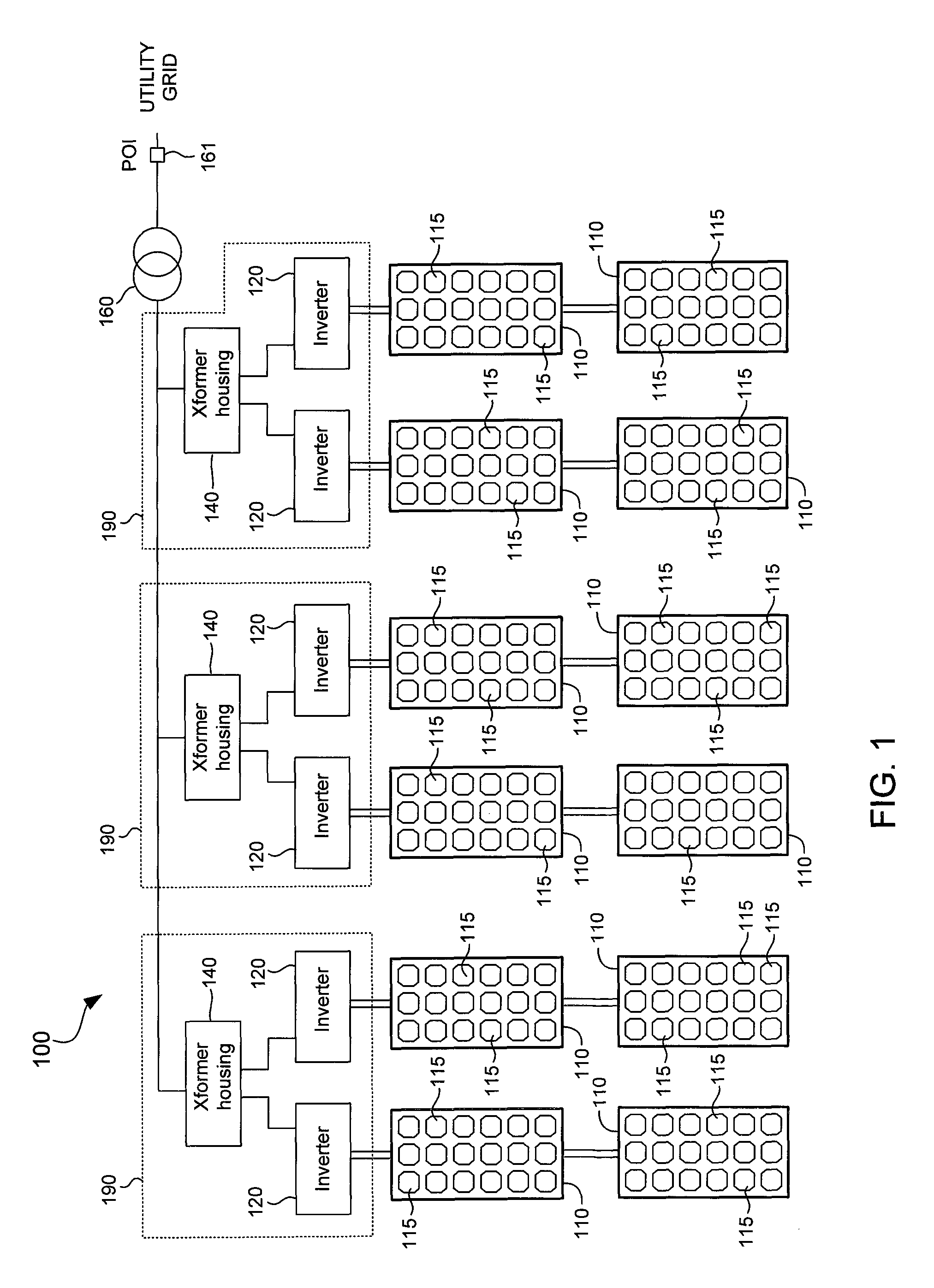 Mitigation of arc flash hazard in photovoltaic power plants