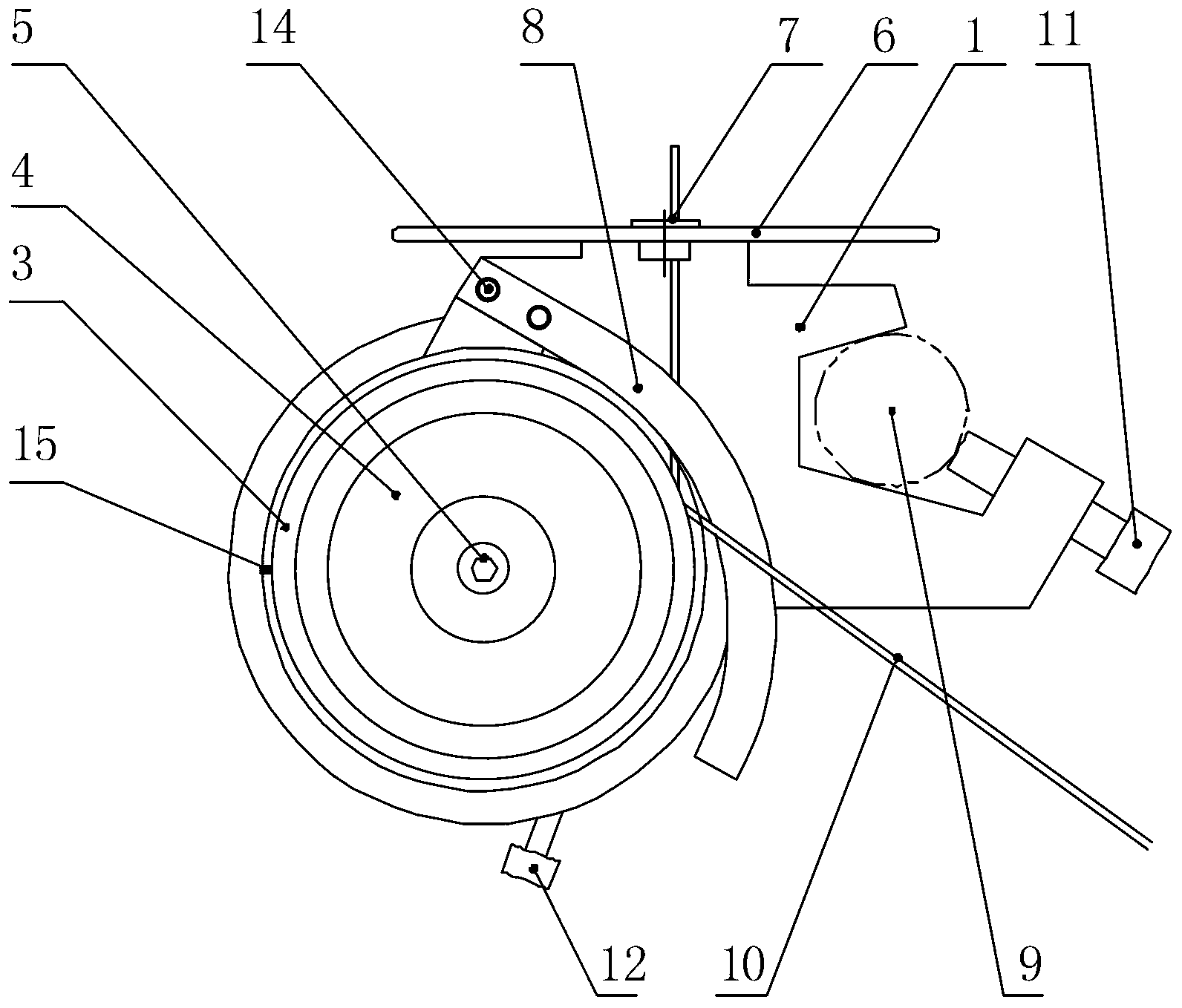 Mechanical-damping-type yarn tensioner without skimming wear