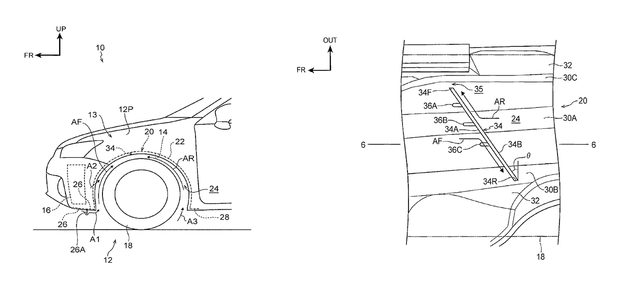 Air flow adjusting structure for vehicle