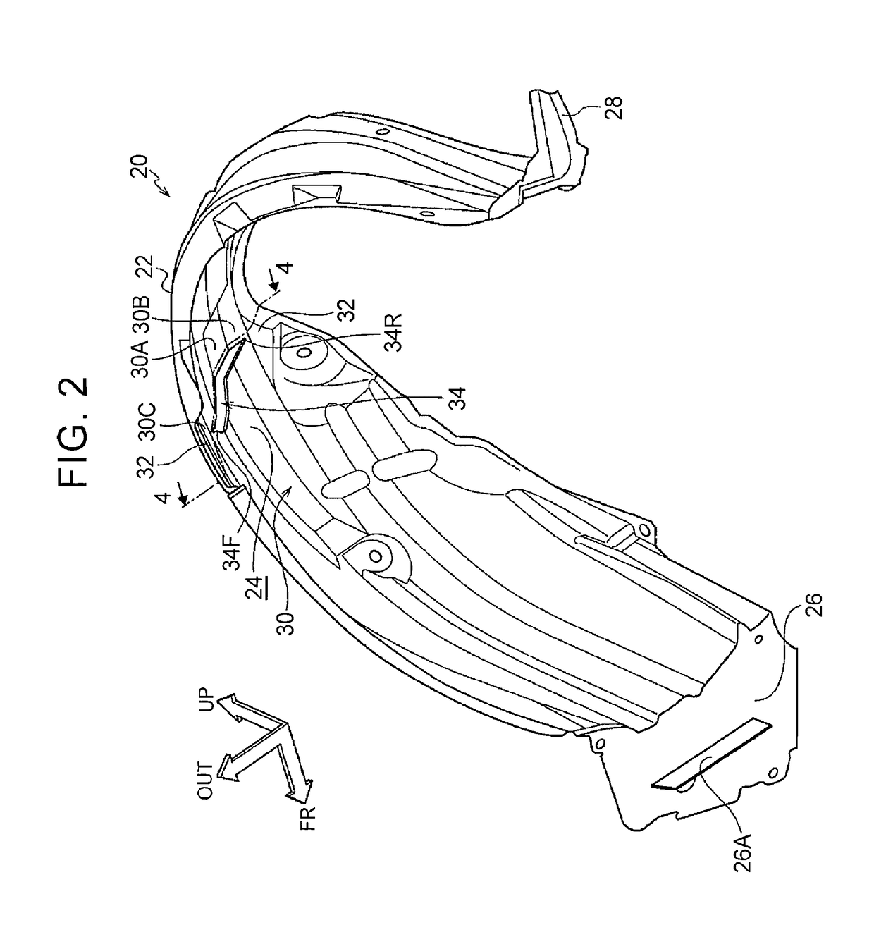 Air flow adjusting structure for vehicle