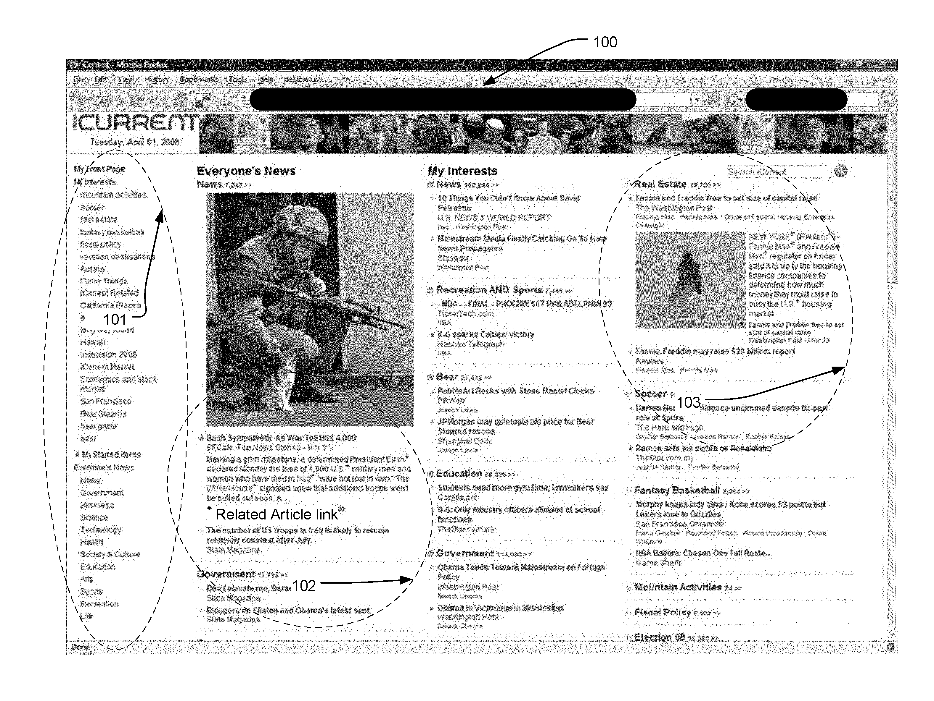 Information display system based on user profile data with assisted and explicit profile modification