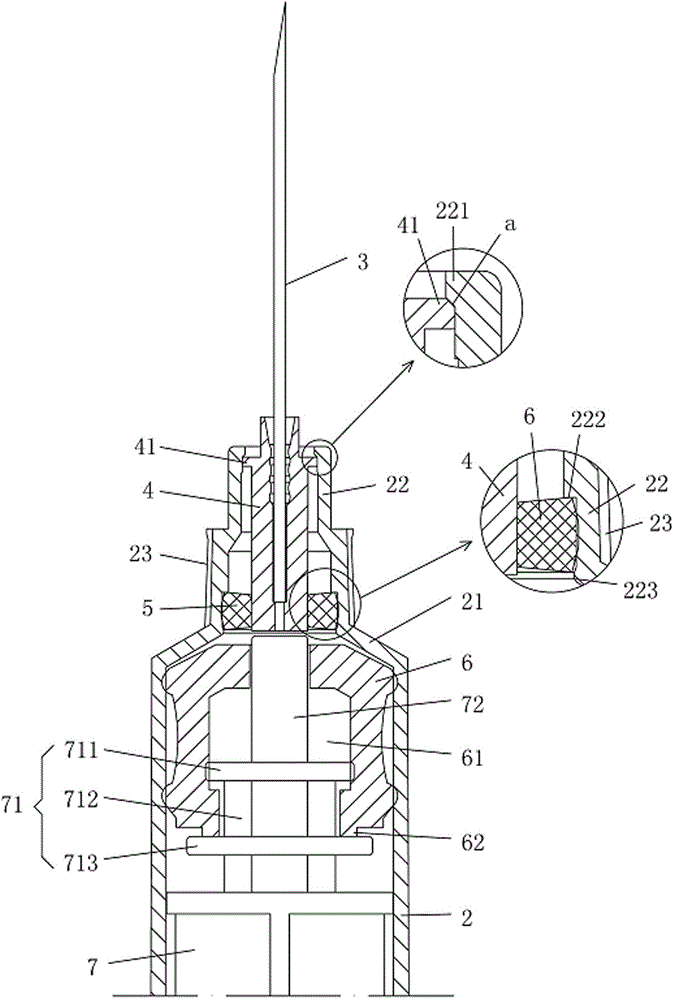 Novel push-out self-destructive injector